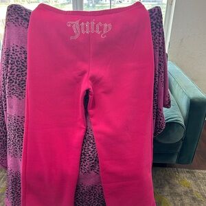 Juicy Couture Pink Wide Leg Sweatpants